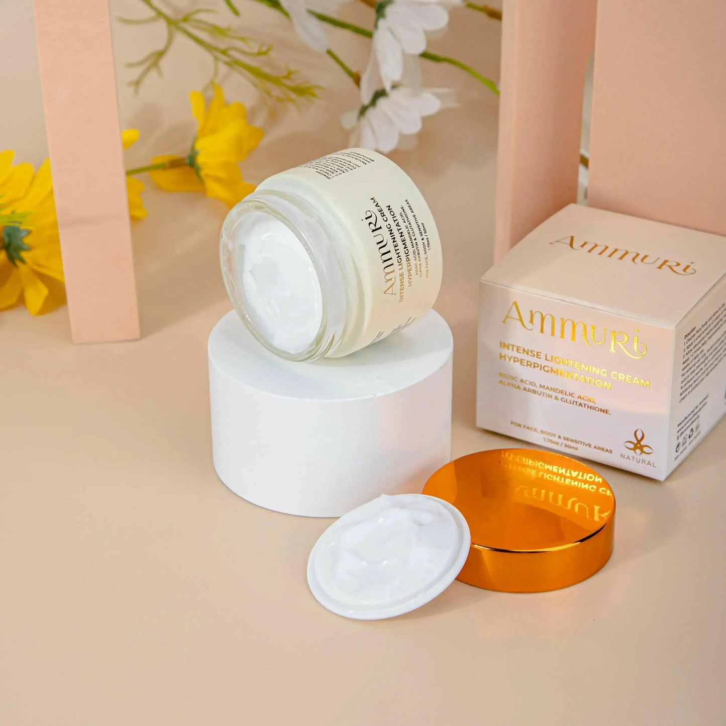Ammuri Intense Lightening Skin Cream – Brightening for Bikini, Underarms & Sensitive Areas (50g)-3